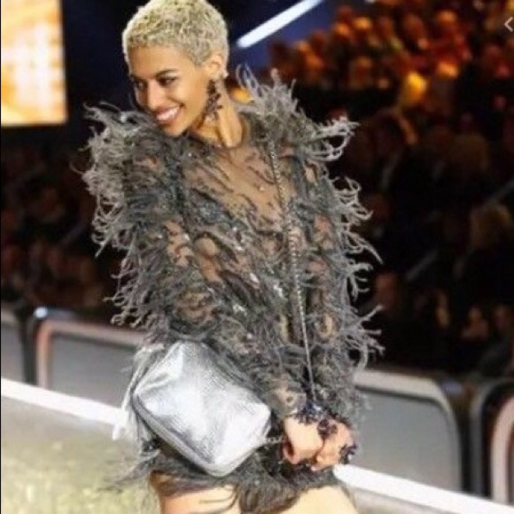 NWT VS Fashion Show vegan leather crossbody bag